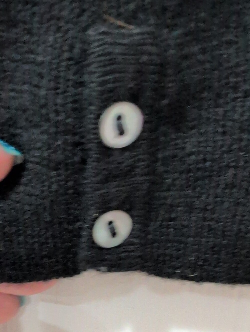Talbots Black Button-Front Sweater Cardigan - Picture 10 of 10